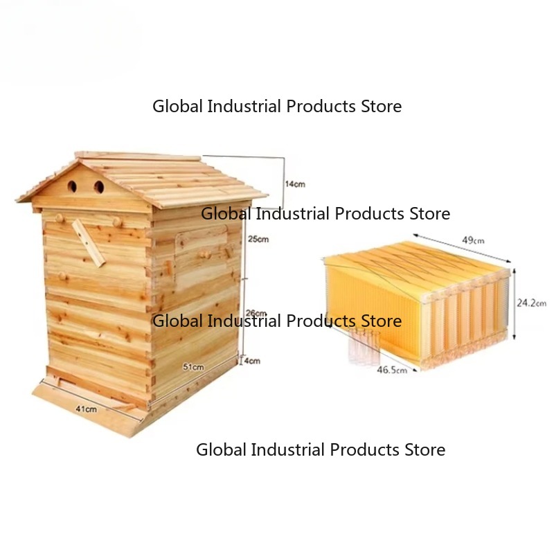 Beehive Frame Wax - 7 Automatycznych Ramek z Woskowanego Drewna