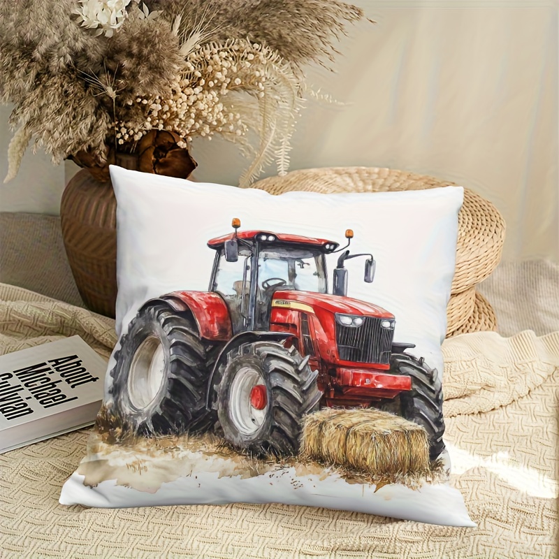 Rustykalna poszewka na poduszk – Agriculture Farming Cartoon recenzja i cena