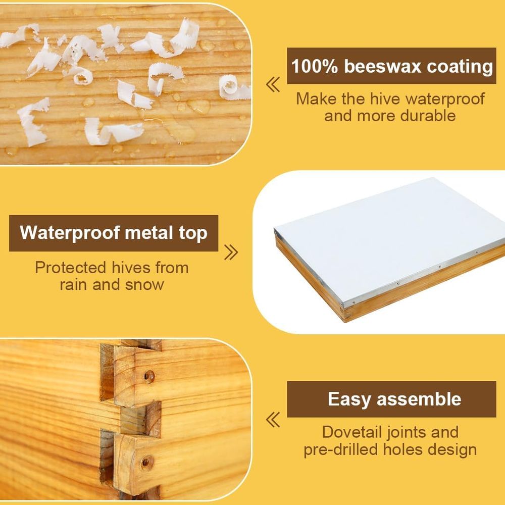 Zestaw do budowy 10-ramkowego  – Beehive Frame Wax recenzja i cena